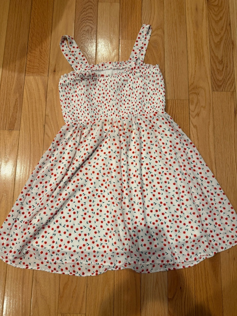 Sienna Sky White Mini Dress with Red Floral Print - Picture 2 of 3